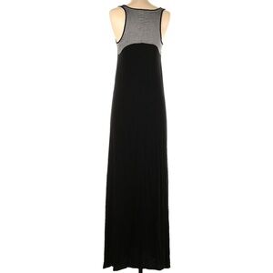 VINCE Chambray Back Modal Maxi Dress Soft Jersey Knit Black Size XS vacation